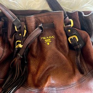 Beautiful Prada Tote!!!!  Buttery soft leather…naturally distressed.